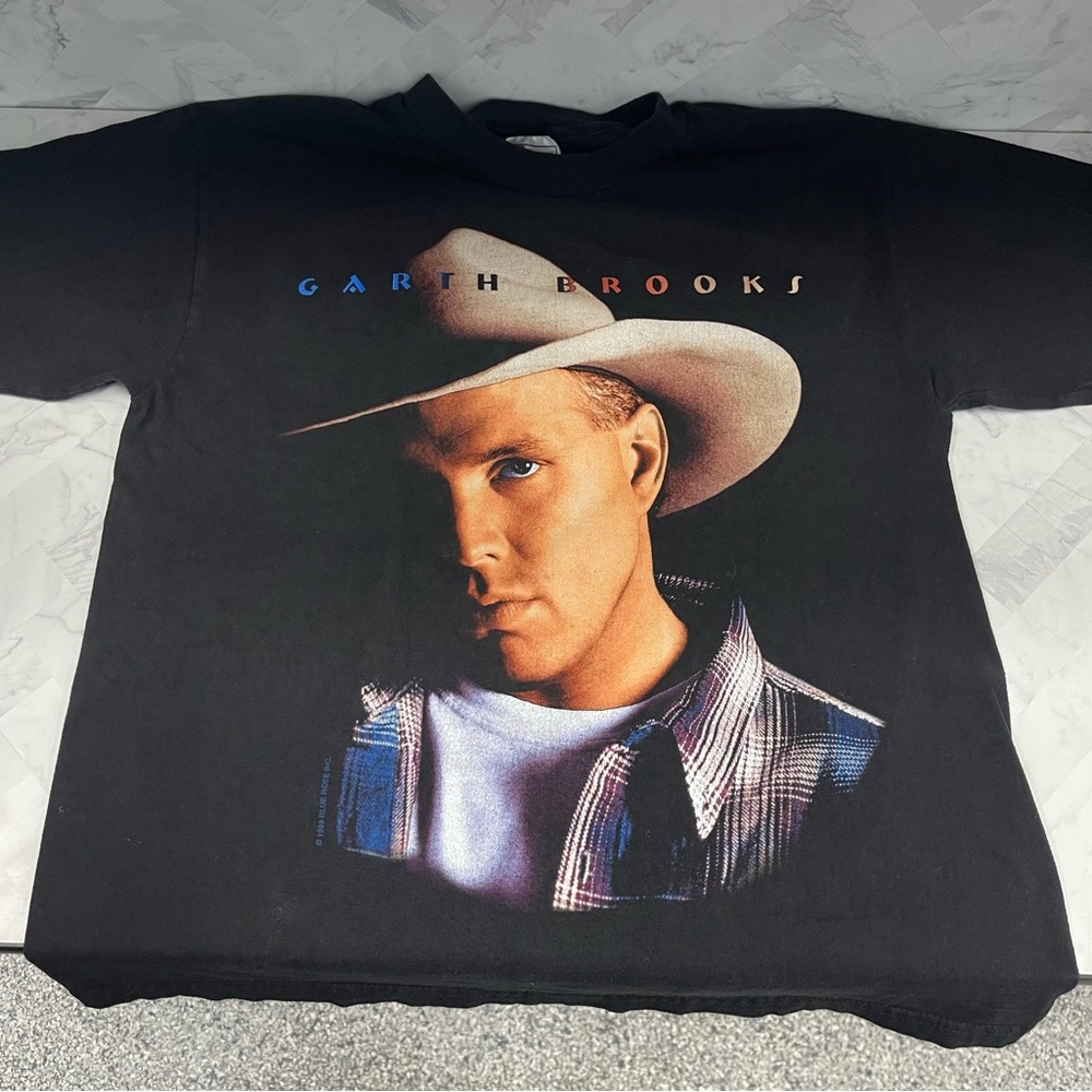 Garth Brooks Sz L 1998 Concert Tour Black T-Shirt